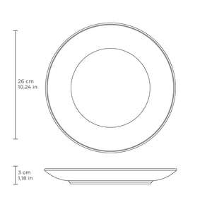 Prato Raso Stoneware Coup Equador