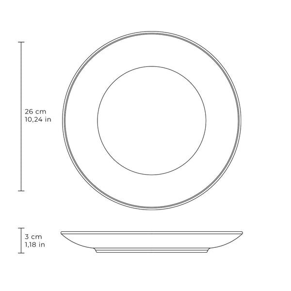 Prato Raso Stoneware Coup Equador