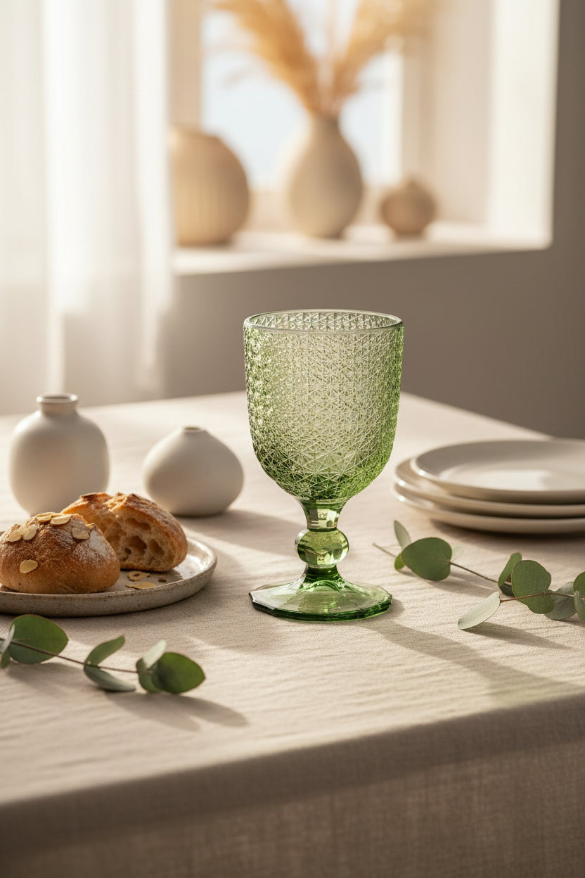 Taça em Vidro Verde 310ml