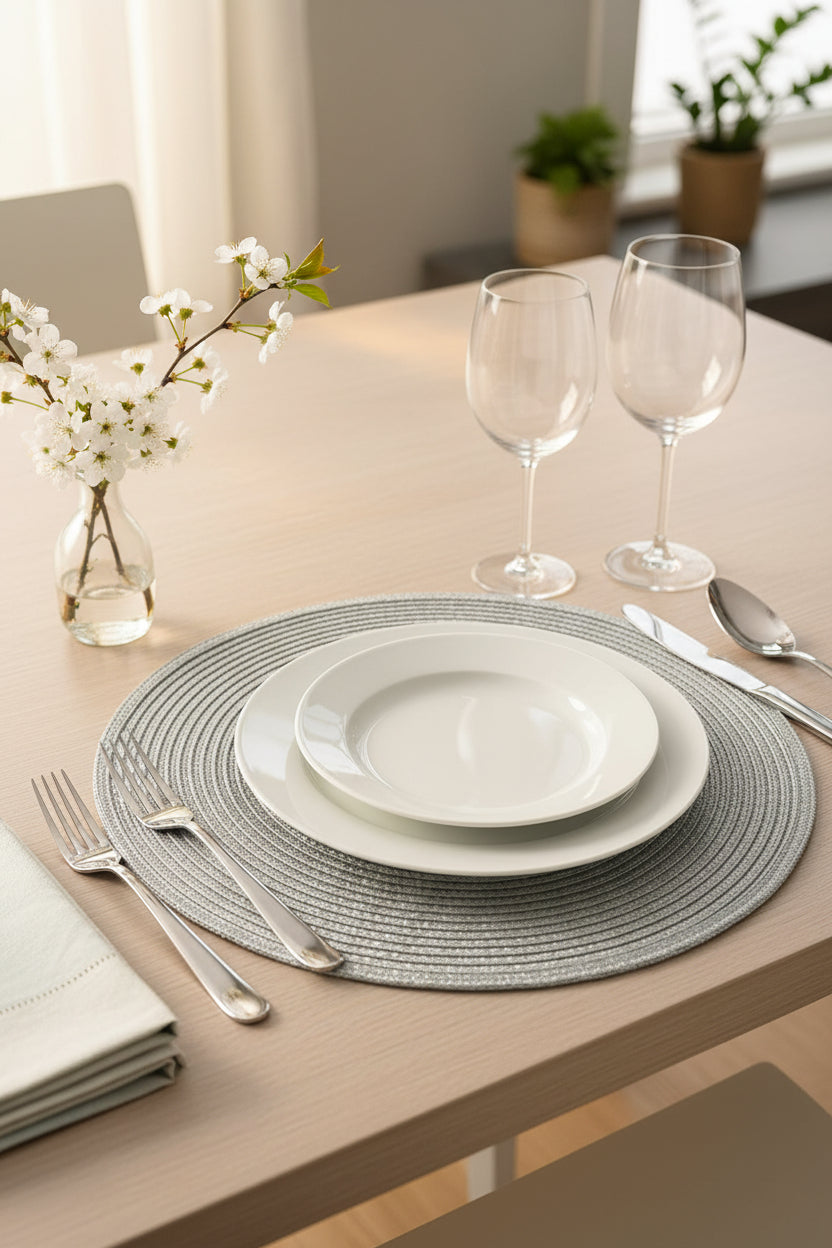 Lugar americano em policloreto de vinila