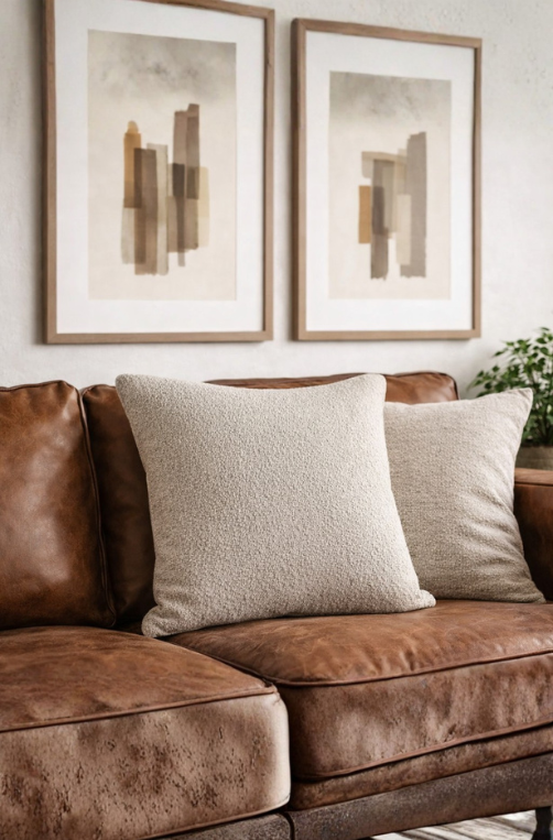 Almofada Lisa Bouclé Soft Off White