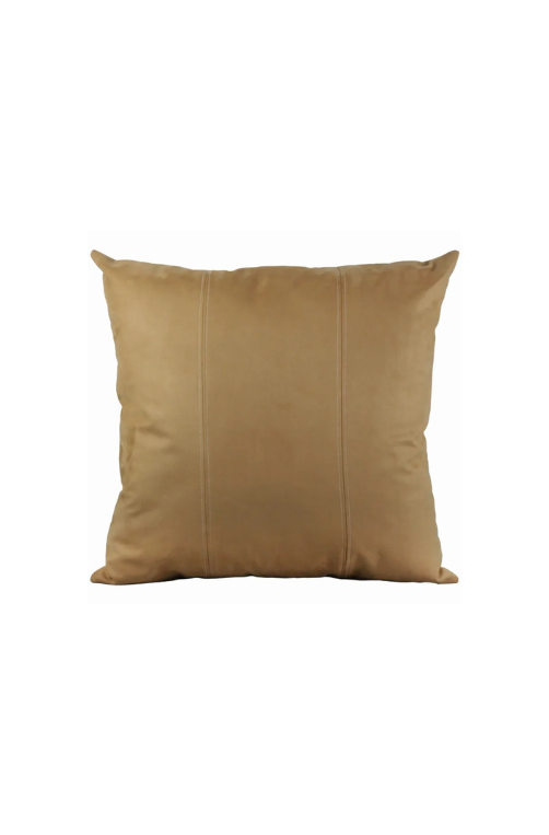 Almofada Camurça Caramelo com Pesponto