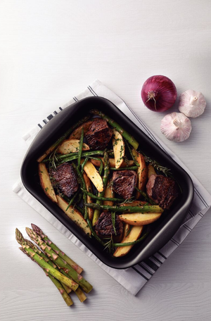 Assadeira Funda em Alumínio Antiaderente Starflon Max Grafite 4,9 L