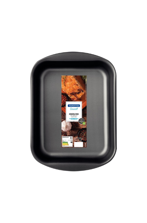 Assadeira Funda em Alumínio Antiaderente Starflon Max Grafite 4,9 L