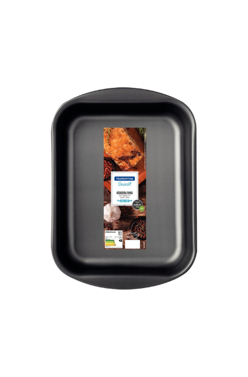 Assadeira Funda em Alumínio Antiaderente Starflon Max Grafite 4,9 L