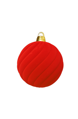 Bola de Natal Gigante Ornamento Vermelho 25cm