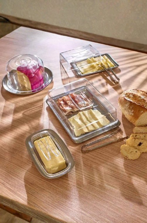 Mantegueira Retangular em Aço Inox com Tampa Lyon