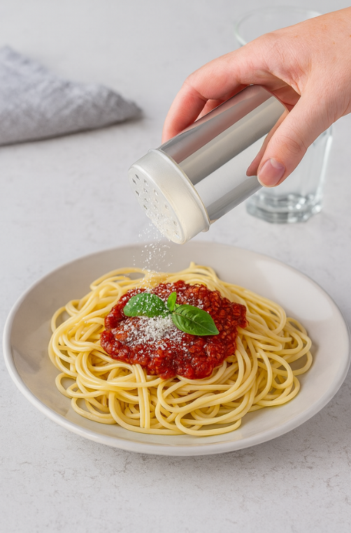 Queijeira/Oreganeira com Sobretampa Jornata de Aço Inox 280 ml