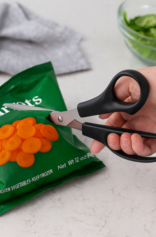 Tesoura Multiuso em Inox com Cabo Preto