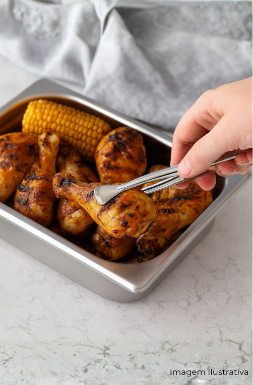 Pinça para Churrasco e Frios Arienzo em Aço Inox 13cm