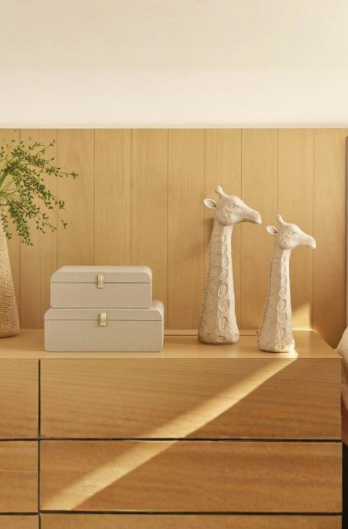 Caixa Decorativa Nude com Fecho Dourado