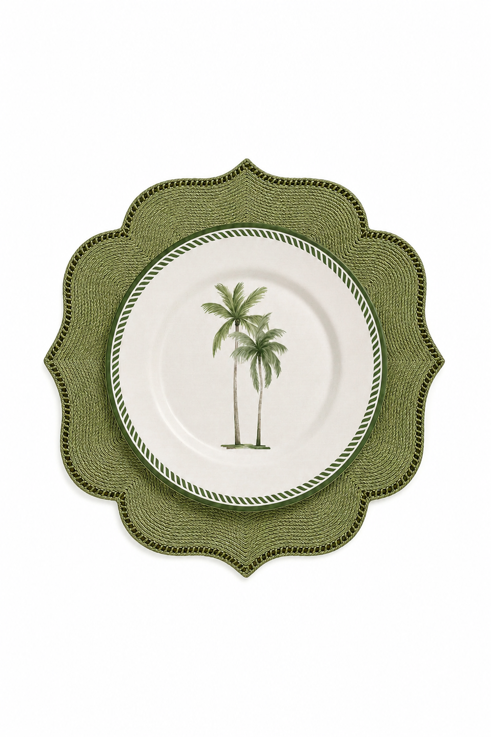 Kit Mesa Tropical Verde para 2 pessoas