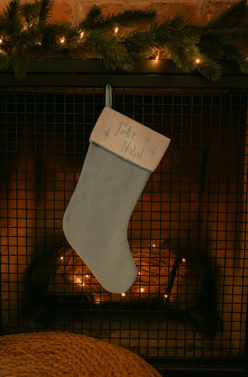 Enfeite natalina bota Feliz Natal