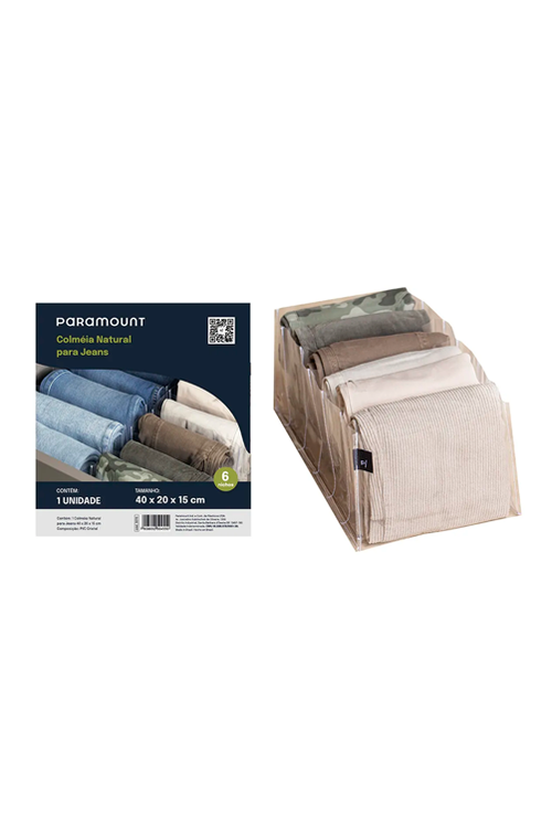 Colméia Natural para Organizar Jeans