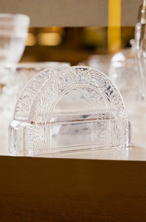 Porta Guardanapos Mauve Cristal