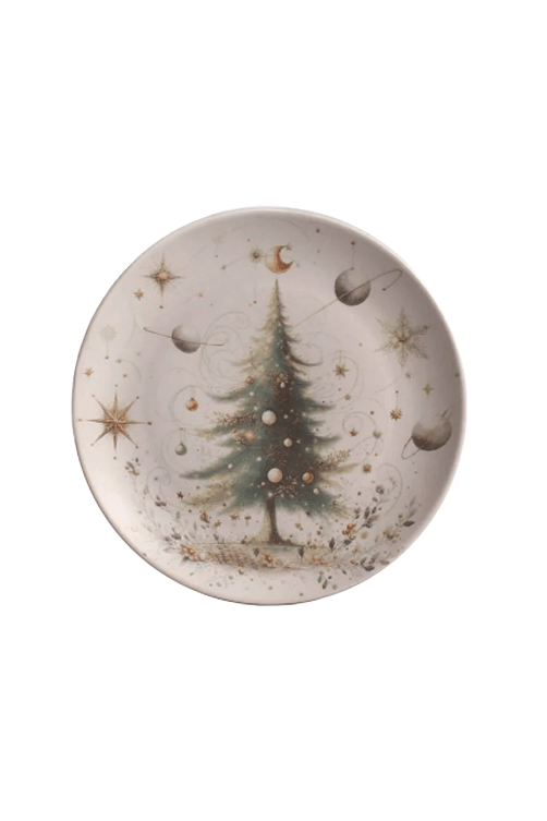 Prato de Sobremesa Stoneware Coup Árvore Encantada