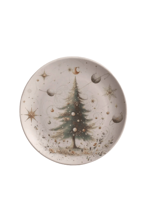 Prato de Sobremesa Stoneware Coup Árvore Encantada