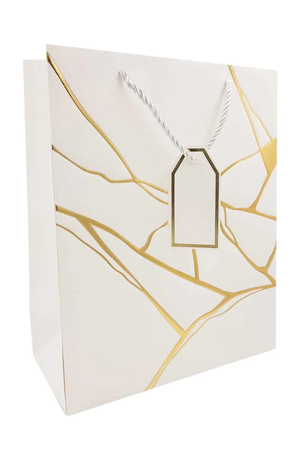Sacola Grande de Papel Marmorizada