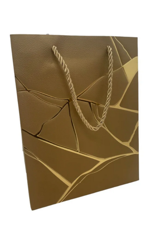 Sacola Média de Papel Marmorizada