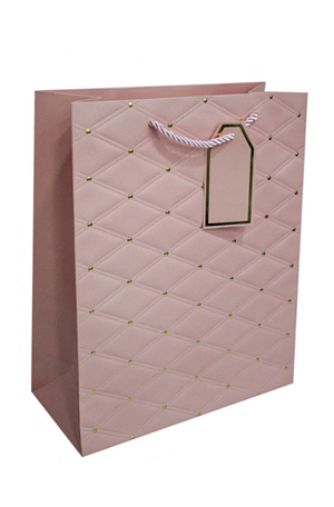 Sacola Grande de Papel Luxo Golden Dots