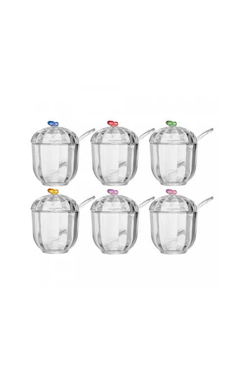 Açucareiro com Colher Fairy Butterfly em Cristal 1 Peça Sortida