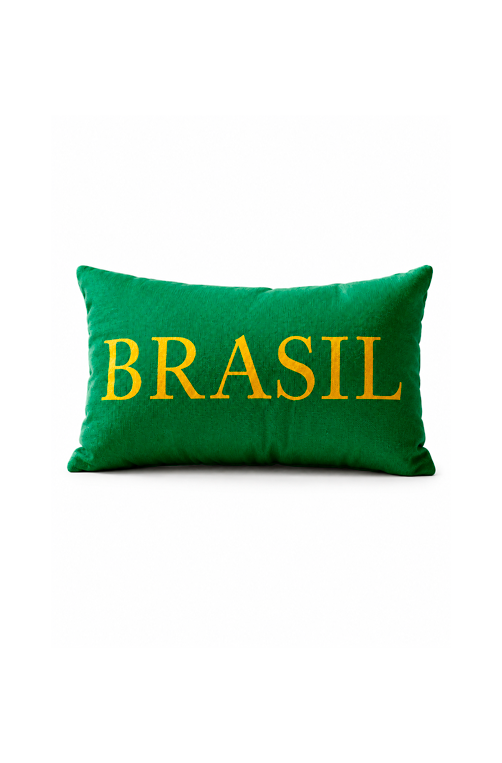 Almofada Decorativa do Brasil Verde 28x48cm