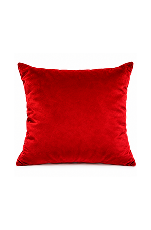 Almofada Vermelho Lisa em Veludo 50x50cm