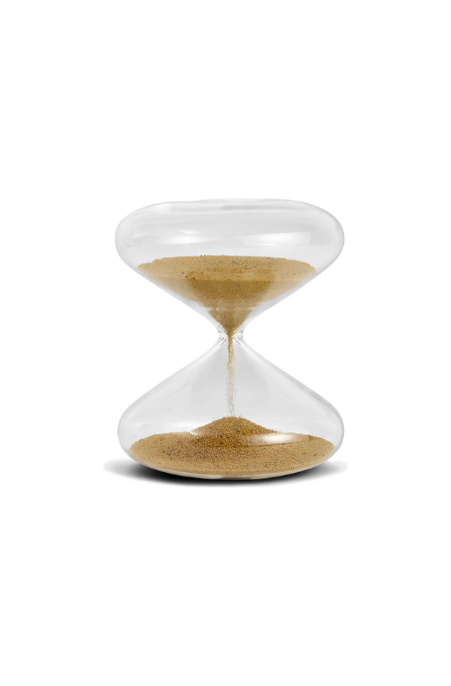 Ampulheta Areia Ouro em Vidro