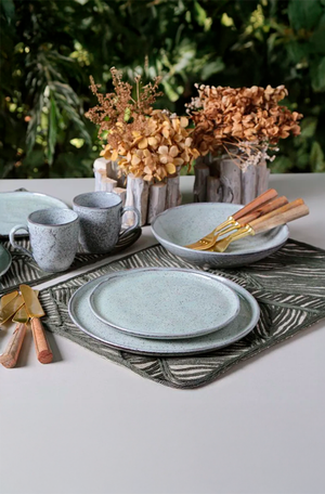Aparelho de Jantar Stoneware 16 Peças Bio Pistache