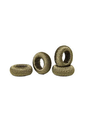 Anel de Guardanapo Rayon Fendi 4 Peças