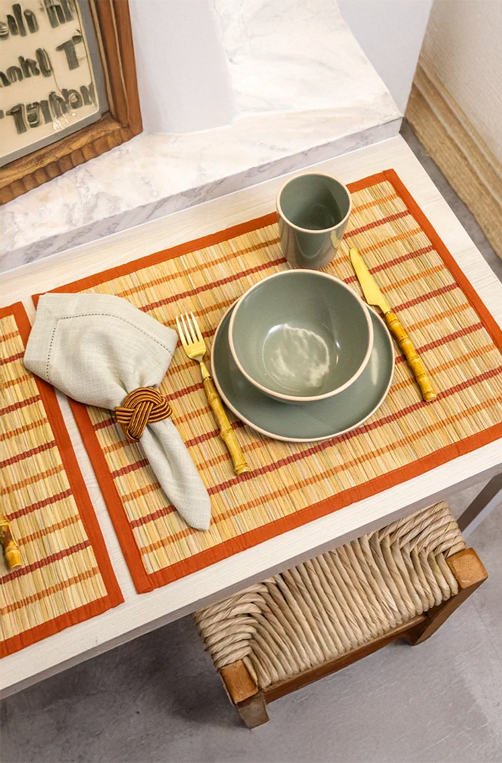 Anel de Guardanapo Traccia Terroso 4 Peças