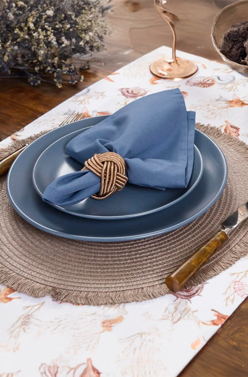 Anel de Guardanapo Traccia Toffee 4 Peças