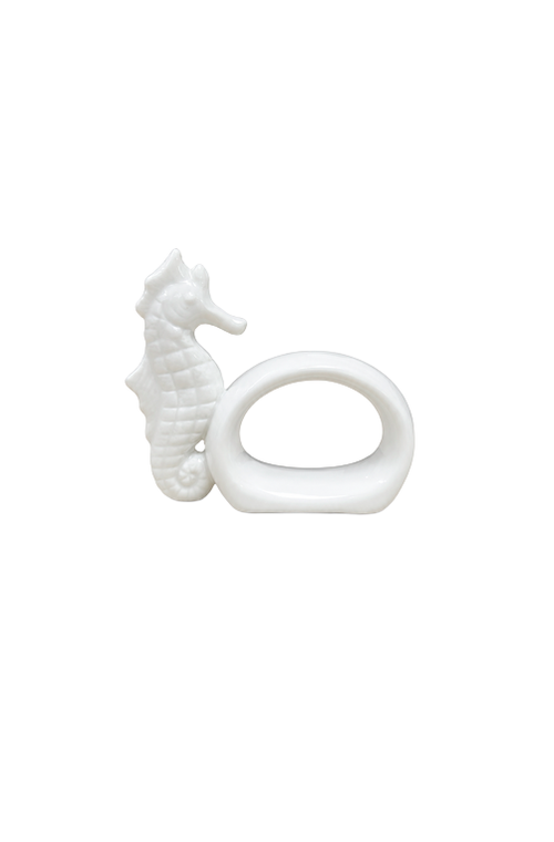 Argola de Guardanapo de Cavalo Marinho em Cerâmica