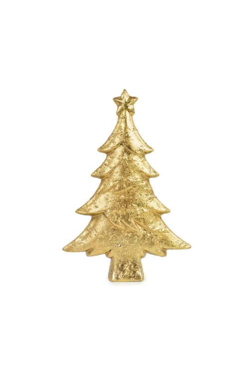 Árvore de Natal Decorativa Ouro 28cm