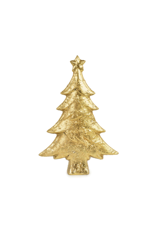 Árvore de Natal Decorativa Ouro 28cm
