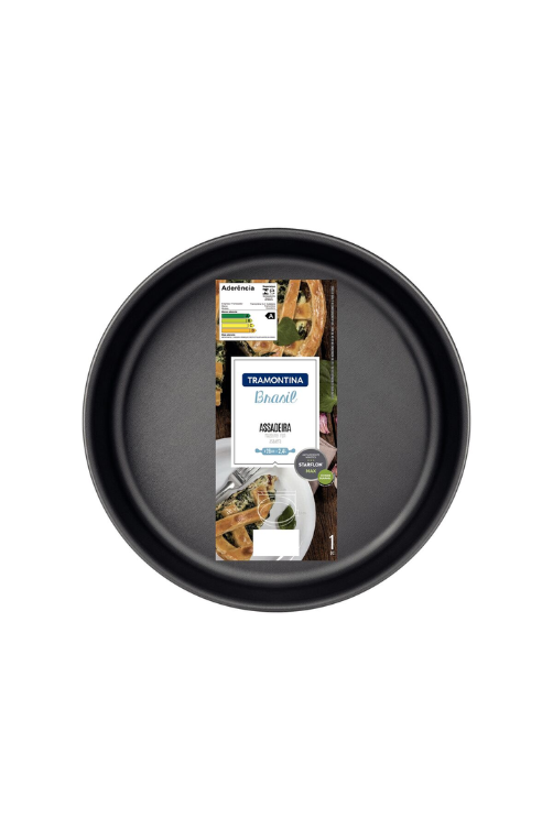 Assadeira Redonda em Alumínio Antiaderente Starflon Max Grafite 2,4 L