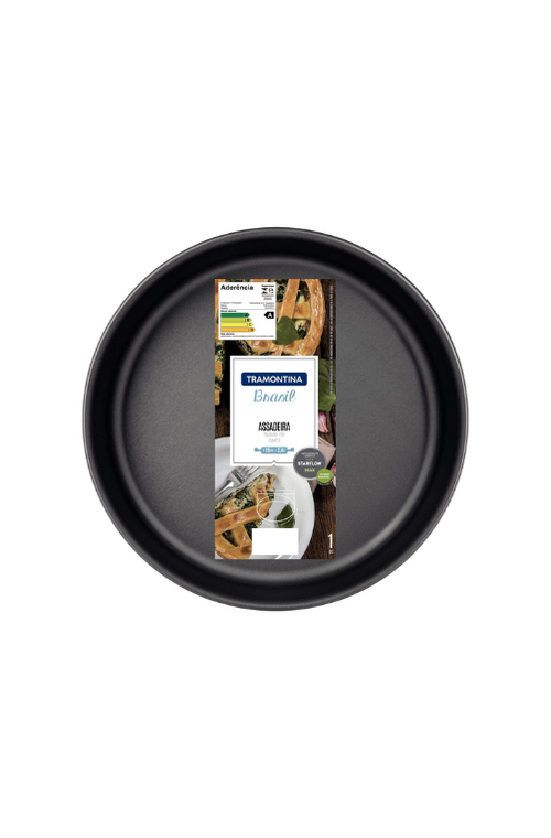 Assadeira Redonda em Alumínio Antiaderente Starflon Max Grafite 2,4 L