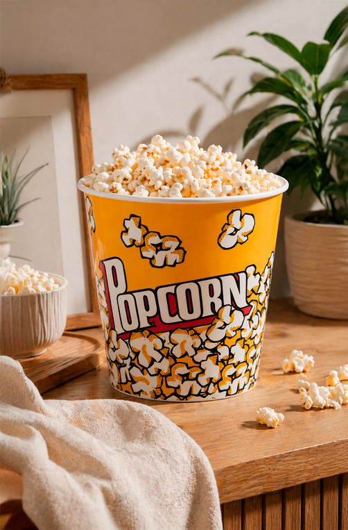 Balde para Pipoca Popcorn Médio
