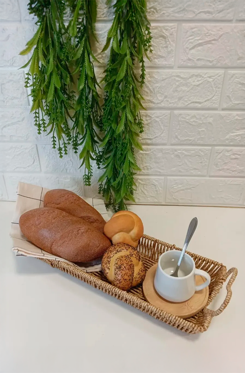 Bandeja de Fibra com Alça de Coração Fendi Grande