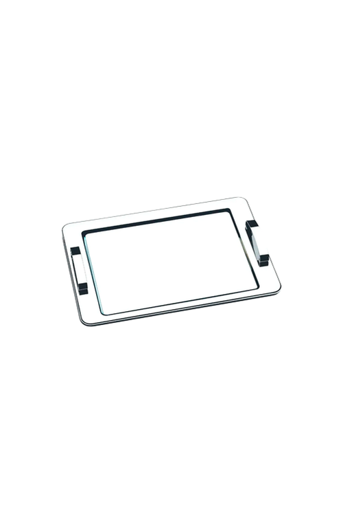 Bandeja com Alça Átina  Aço Inox 40cm