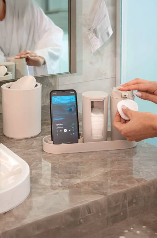 Bandeja com Suporte para Celular em Plástico