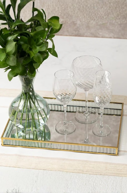 Bandeja Retangular Glass Grande