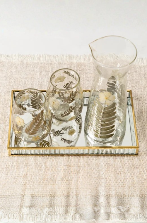 Bandeja Retangular Glass Média