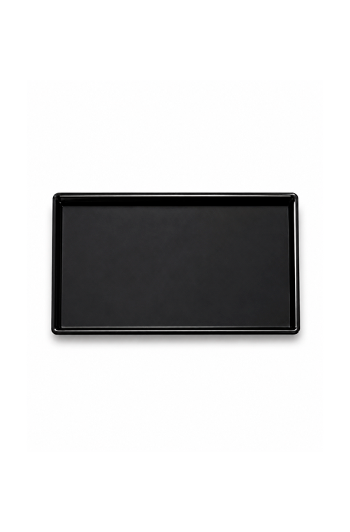 Bandeja Espelhada Preto em Metal