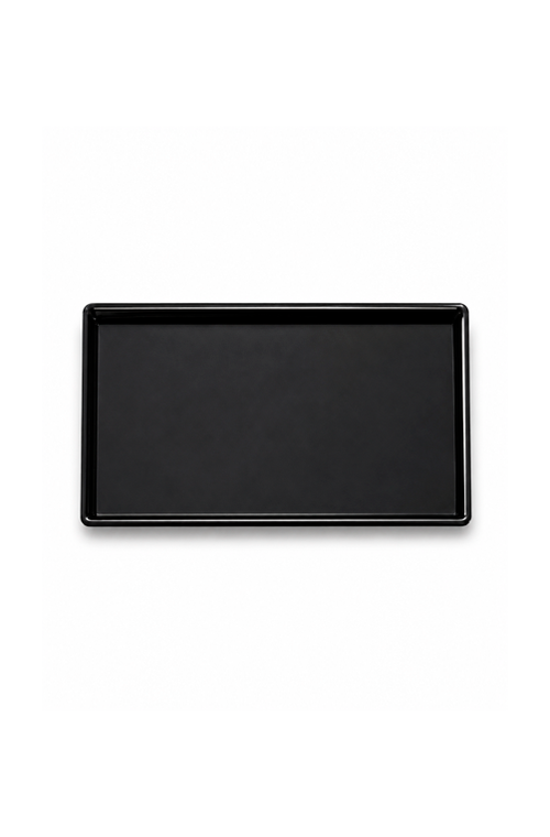 Bandeja Espelhada Preto em Metal