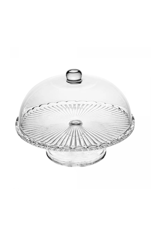 Boleira com Pé de Vidro e Tampa Bangkok 29x21cm