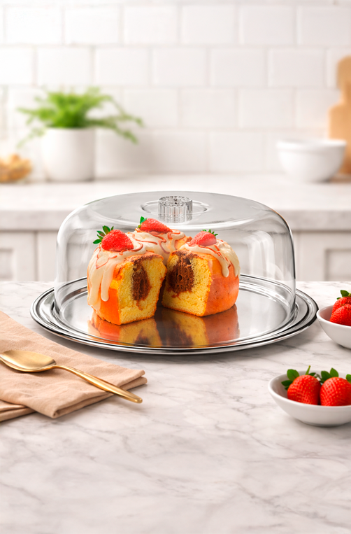 Boleira Petúnia de Aço Inox 32cm