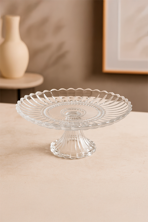 Boleira Geneva em Cristal com Pé