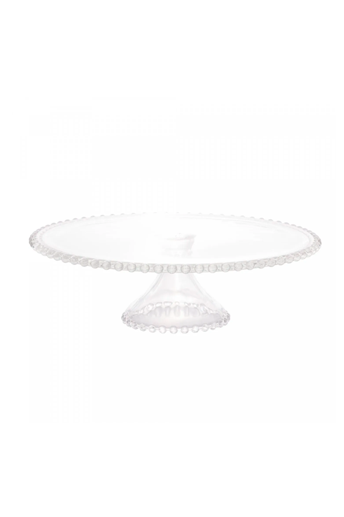 Boleira com Pé de Cristal Pearl 31x11cm