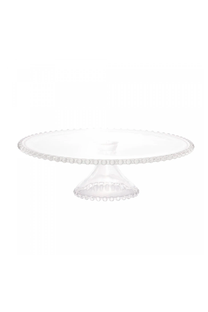 Boleira com Pé de Cristal Pearl 31x11cm